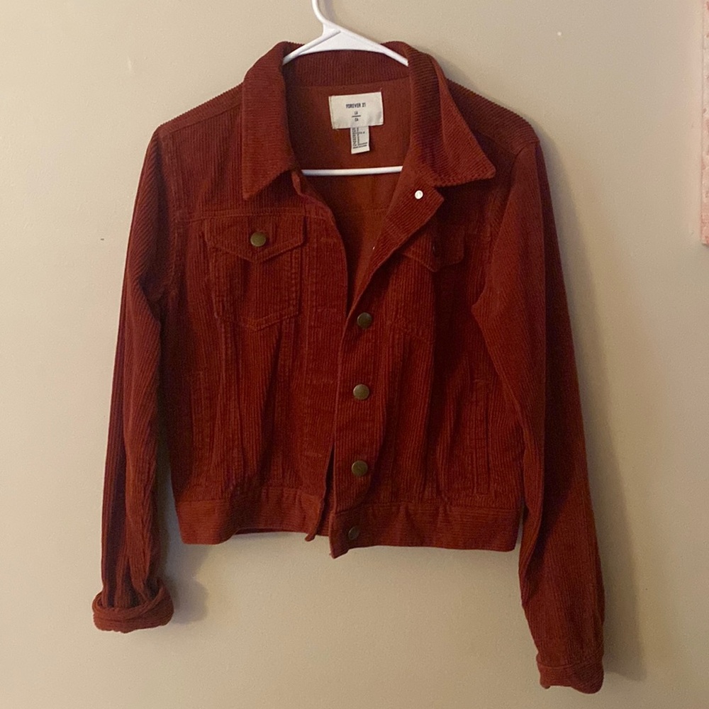 Redish-Brown Colored Jean Jacket From Forever 21